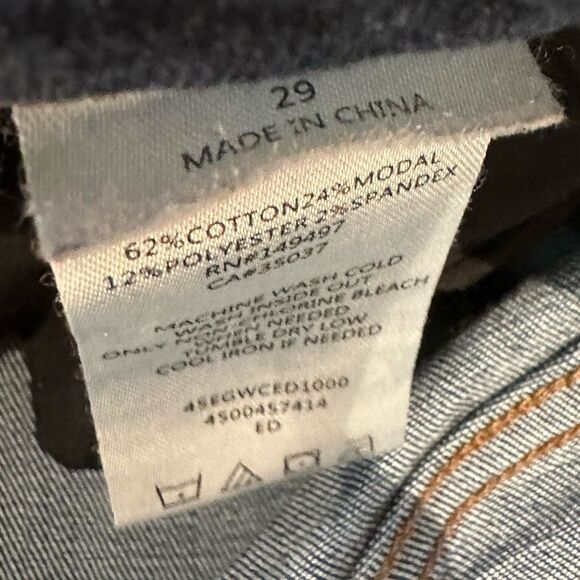 Sam Edelman The Kitten Mid Rise Skinny Ankle Blue Jeans 29 - Picture 6 of 8